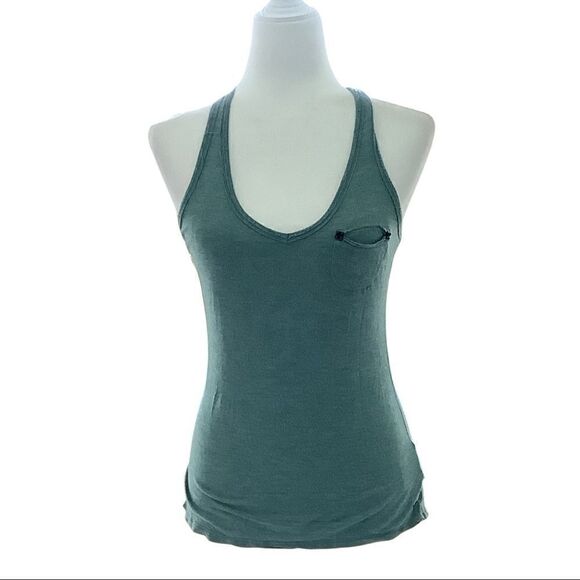 Guess Green Razorback Top Size S - Picture 1 of 5